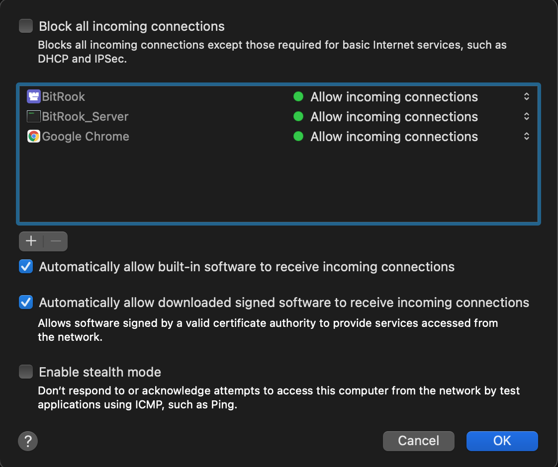 macOS Firewall